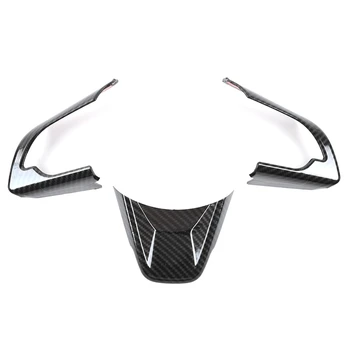 Наклейки для отделки рулевого колеса автомобиля Suzuki Jimny 2019 2020 2021, Аксессуары для интерьера из углеродного волокна