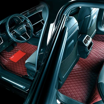 Роскошные кожаные автомобильные коврики для Ford Ranger 2010-2018, Центр автоматической доставки, Аксессуары для интерьера, Ковры, коврики для ног