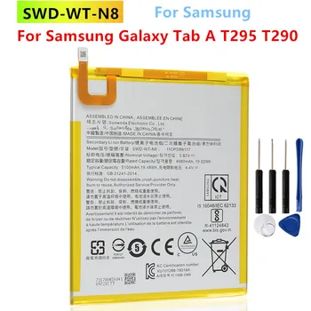 Оригинальный Аккумулятор для Планшета SWD-WT-N8 Для Samsung Galaxy Tab A T295 T290 Подлинный Сменный Аккумулятор Для Планшета 5100 мАч + Инструменты