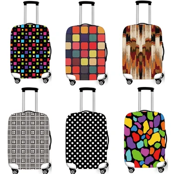 Цветной узор Защитный чехол для багажа Чехол для эластичного 18-32-дюймового чемодана Защитный чехол Чехлы для аксессуаров для путешествий