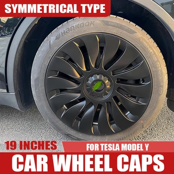 Высококачественные колпачки на колеса, колпачки ступиц, автомобильные аксессуары для Tesla Model Y, продвижение в симметричном стиле.