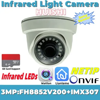 FH8852V200 + IMX307 3MP Инфракрасная IP-Потолочная Купольная Камера IRC P2P С Низкой освещенностью Ночного видения Lianleme Поддержка SD-карты В помещении