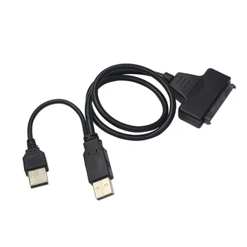 USB 2.0-SATA 7 + 15-контактный Кабель-Адаптер для 2,5-дюймового Жесткого Диска HDD с USB-кабелем Питания для Raspberry pi 3 Model B