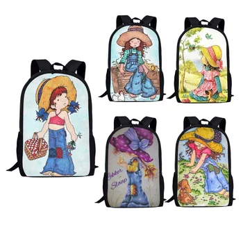 Sarah Kay Милые детские школьные сумки, модные детские сумки через плечо большой емкости для девочек, повседневный рюкзак для путешествий 