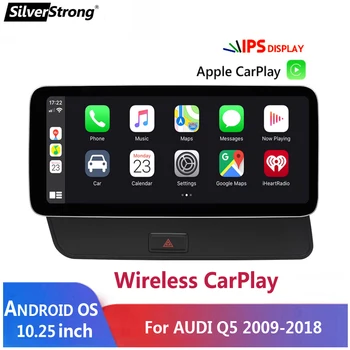 10,25-дюймовый автомобильный мультимедийный GPS-навигатор Android, радиоплеер для AUDI Q5 2013-2017, Встроенный беспроводной аудиоголовый блок Carplay