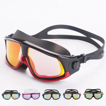 Солнцезащитные очки для плавания с защитой от ультрафиолета и запотевания, очки для дайвинга, Регулируемые очки для плавания, женские Мужские спортивные очки