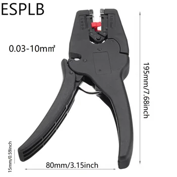 ESPLB 0,03-10 мм для зачистки проводов, изоляция с плоским носиком, электрические щипцы для зачистки, плоскогубцы для саморегулирующихся ручных инструментов