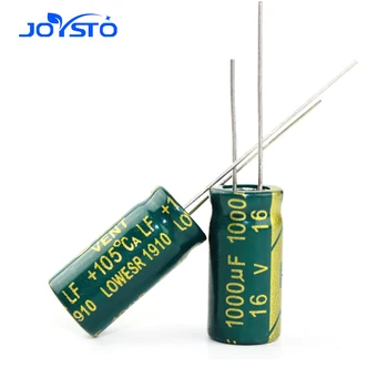 10 шт Алюминиевый электролитический конденсатор 1000 мкФ 16 В 8 * 16 мм 10 * 13 мм 10x17 мм Радиальный электролитический конденсатор
