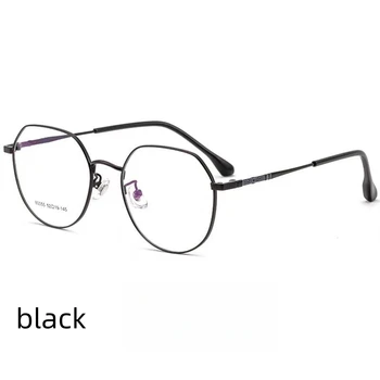 круглые очки из высококачественного титанового сплава 52 мм в маленькой оправе для мужчин, ретро-оптическая оправа для очков по рецепту для женщин 80055