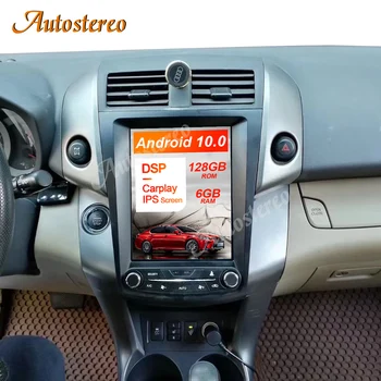 Радио Tesla Android 10 6-ядерный автомобильный GPS-навигатор для Toyota RAV4 2006-2012 Авто Стерео головное устройство Мультимедийный DVD-плеер Электронный
