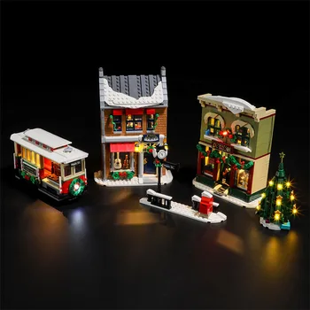 В НАЛИЧИИ комплект светодиодных ламп для 10308 Holiday Main Street, набор строительных блоков (не включает модель), кирпичи, игрушки для детского подарка