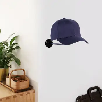 Многофункциональный Настенный Стеллаж для шляп, Органайзер, Металлический держатель для кепки для домашнего Офиса