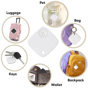 Мини GPS-Трекер Bluetooth5.0 Умный Локатор Для AirTag Smart Anti Потерянное Устройство GPS-Локатор Мобильные Ключи Pet Kids Finder Для Apple