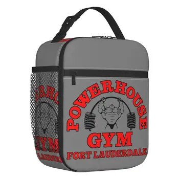 Вместительная сумка для ланча в тренажерном зале Powerhouse для женщин, для наращивания мышечной массы, портативный термоохладитель, коробка для ланча для еды, Школьные путешествия