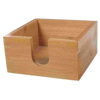 Ящик для хранения салфеток Бамбуковый диспенсер для салфеток Держатель для бумаги для салфетниц Современный ресторан Туалетная стойка Настольные кольца