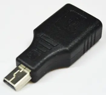 50 шт./лот USB 2.0 A Женский разъем для Mini USB B 5-контактный штекер OTG Разъем адаптера F / M Оптом