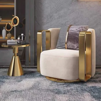 Высококачественная Европейская Современная ткань Роскошные кресла с подлокотниками gq03