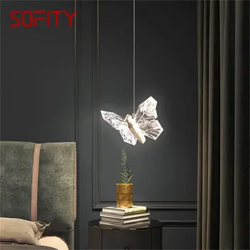 SOFITY Nordic Butterfly люстра Светильники Современные подвесные светильники Home LED для спальни