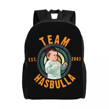 Забавный Hasbulla Hasbullah Smile Рюкзаки для Женщин Мужчин Сумка для Студентов Колледжа Подходит Для 15-Дюймового Ноутбука Mini Khabib Bag