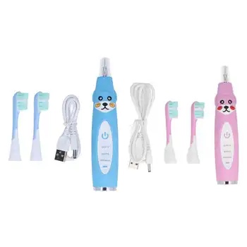 Детская электрическая зубная щетка Звуковая перезаряжаемая электрическая зубная щетка для детей старше 4 лет