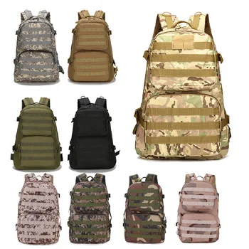 Уличный тактический рюкзак / Bag / Rucksack / Ранец / Assault Combat Камуфляжный тактический рюкзак Molle 45L