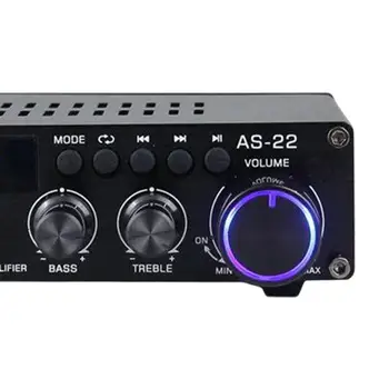Аудио стереоусилитель, ресивер, 2-канальный USB-плеер, порт FM-радио, HiFi, настольный компьютер для домашних колонок, цифровой усилитель мощности V5.0.