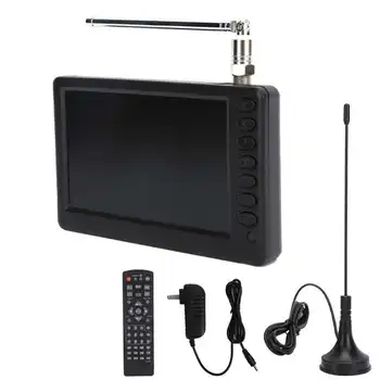 LEADSTAR 5-дюймовый цифровой телевизор ATSC, цветной TFT-LED телевизор, Портативный цифровой телевизор для автомобиля, кемпинга, кухни, Штепсельная вилка США 110-220 В