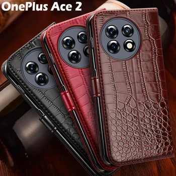 Для OnePlus ACE 2 Чехол OnePlus ACE2 Чехол ретро флип кожаный бумажник Чехол для телефона OnePlus ACE2 чехол с магнитом-держателем карты
