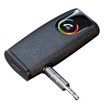 Аудиоприемник Bluetooth BT5.3 Аудио-музыкальный адаптер AUX для разъема 3,5 мм, наушники, автомобильный динамик, поддержка громкой связи, карта памяти TF