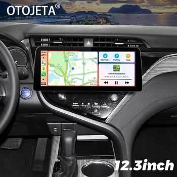 12,3 дюймов 1920*720 Экран Android 13 Автомобильный Видеоплеер Радио Стерео Для Toyota Camry 2018 GPS Мультимедиа Carplay Головное Устройство 128 ГБ