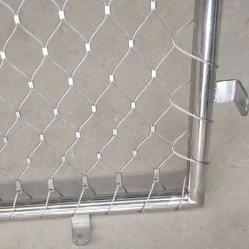 Индивидуальный тросовый сетчатый забор с каркасом из антикоррозийной проволоки диаметром 2,0 мм из нержавеющей стали