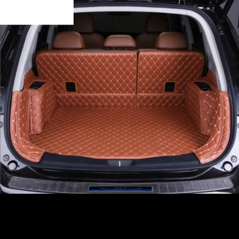 кожаные коврики для багажника автомобиля Borgward BX7 2016 2017 2018 2019 5 мест 6 мест 7 мест аксессуары для грузового лайнера интерьер багажника