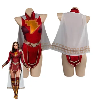 Купальник Shazam Fury of the Gods Mary, костюм для косплея, купальники, плащ, наряды на Хэллоуин, карнавальный костюм для женщин и девочек