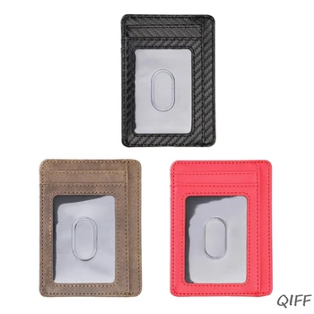 Ультратонкий минималистичный бумажник с блокировкой RFID, чехол для визитных карточек, супертонкий чехол