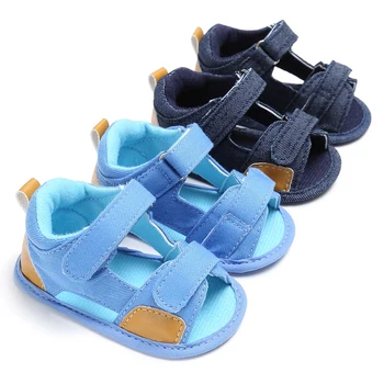 Детская обувь для новорожденных мальчиков И девочек, Классическая парусиновая обувь на мягкой подошве, Обувь для первой ходьбы, Дышащие Сандалии, Летняя Повседневная пляжная обувь