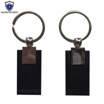 RFID-брелок для ключей 125 кГц из металла черного цвета в новом стиле (упаковка из 5 штук)