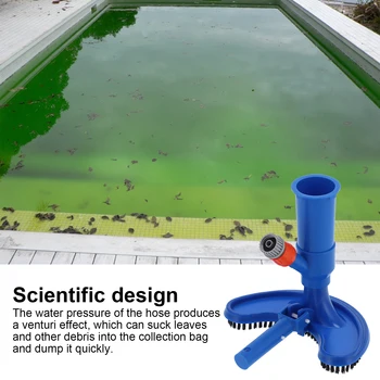 Пылесос для бассейна, инструмент для очистки и дезинфекции, полукруглая всасывающая головка, пруд, фонтан, щетка для очистки от пыли спа-бассейна