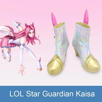 Игра LOL Star Guardian Kaisa/ Обувь для косплея на молнии, короткие сапоги для женщин, аксессуары для ролевых игр на Хэллоуин, аксессуары для костюмов