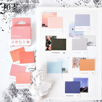 30 коробок / лот, Креативная цветная открытка, наклейки Васи, Милый дневник для скрапбукинга 