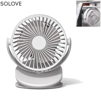 Youpin Solove Clip Mini Fan F3 Портативный Ручной Лобовое Стекло 360 Градусов Передняя Сетка Съемная Перезаряжаемая для Домашнего Офиса