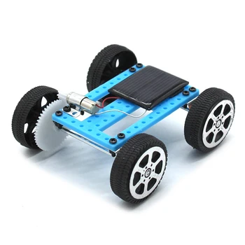 Креативный Мини-автомобильный комплект на солнечных батареях, игрушка для детей, обучающий гаджет, игрушки для научных экспериментов, собранные вручную, детские поделки