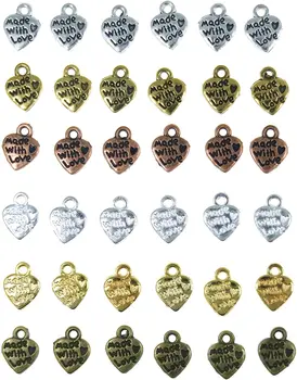 цветочные кисточки серьги подвески в виде сердца Кожаный Шнур металлические цепочки съедобные хвостики гофрированные концы Пряжка тумблер изготовление ювелирных изделий тибетский
