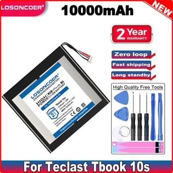 Аккумулятор LOSONCOER 10000 мАч для аккумуляторов планшетных ПК Teclast Tbook 10s Tbook10s