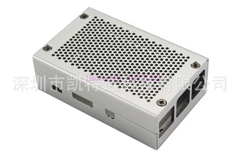 100шт алюминиевый корпус Серебристый металлический корпус + вентилятор охлаждения 5 В/3,3 В с винтами для Raspberry Pi 3 Модель B +