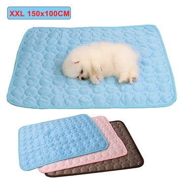 Охлаждающий коврик для собак, очень большая летняя холодная кровать для домашних животных для маленьких и больших собак, Прочное одеяло для кошек, диван, Ледяной коврик для кошек, одеяло, Аксессуары для домашних животных