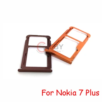 Для Nokia 7 / 7.1 / 7.1 Plus Гнездо держателя лотка для sim-карты, слот для SD-карты, Заменяющая деталь