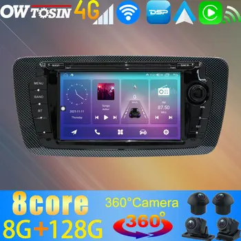 Owtosin 2 Din Android 11 8G + 128G Автомобильный DVD-Мультимедийный Плеер GPS-Радио Для Seat Ibiza 6j 2008-2015 DSP CarPlay Головное Устройство Авторадио