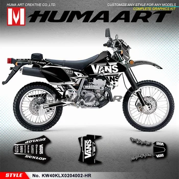 HUMAART Dirt Bike Graphics Виниловые Наклеечки на Заказ для KLX 400 R 2002 2003 2004, DRZ 400 Supermoto, DRZ 400 Enduro