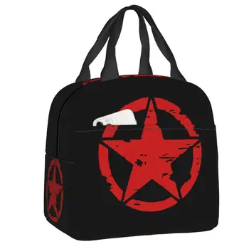Американская Тактическая военная звездная сумка для ланча с горячими и холодными закусками, изолированные ланч-боксы для женщин, сумки для работы, школьной еды, сумки для пикника