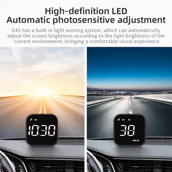 Автомобильный светодиодный головной дисплей Интеллектуальная Цифровая портативная сигнализация скорости с головным дисплеем Спидометр с напоминанием об усталости за рулем Для всех автомобилей